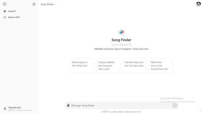 ChatGPT Song Finder Step1