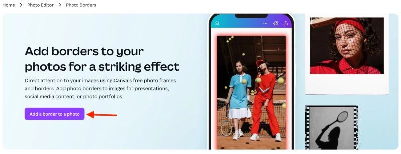 Add a Border to a Photo on Canva