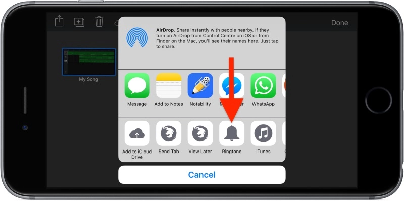 Click Share to Generate Your Custom Ringtone with GarageBand