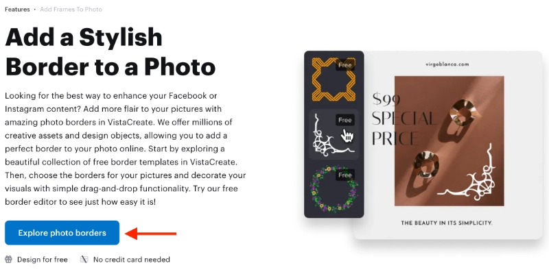 Explore Photo Borders on Vistacreate