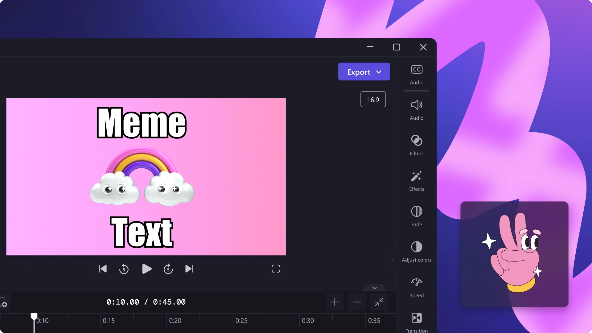 Clipchamp Video Meme Generator