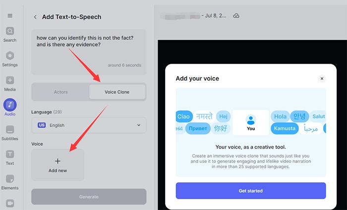 Clone Your Own AI Voice by Veed