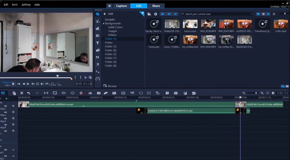 Combine Clips to Clone Yourself in Video on PC