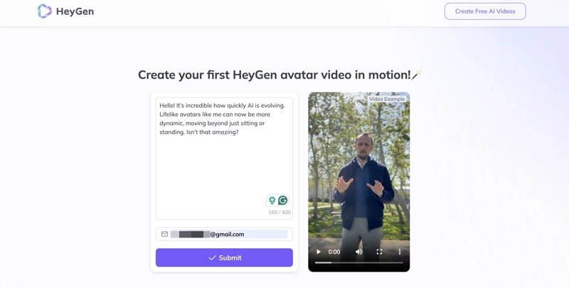 Create AI Avatar Walking Video