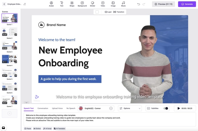 Create AI Employee Training Video