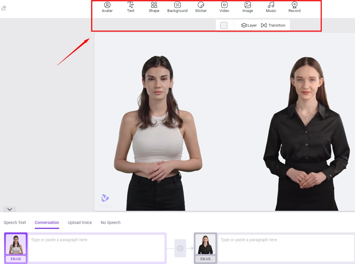 Create Chatbot Avatar Vidnoz AI Generate Video