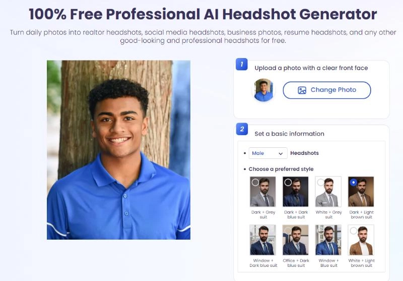Create Free AI Portraits Online with Vidnoz AI