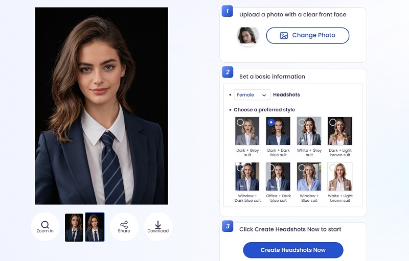 Create Professional AI Photoshoot with Vidnoz