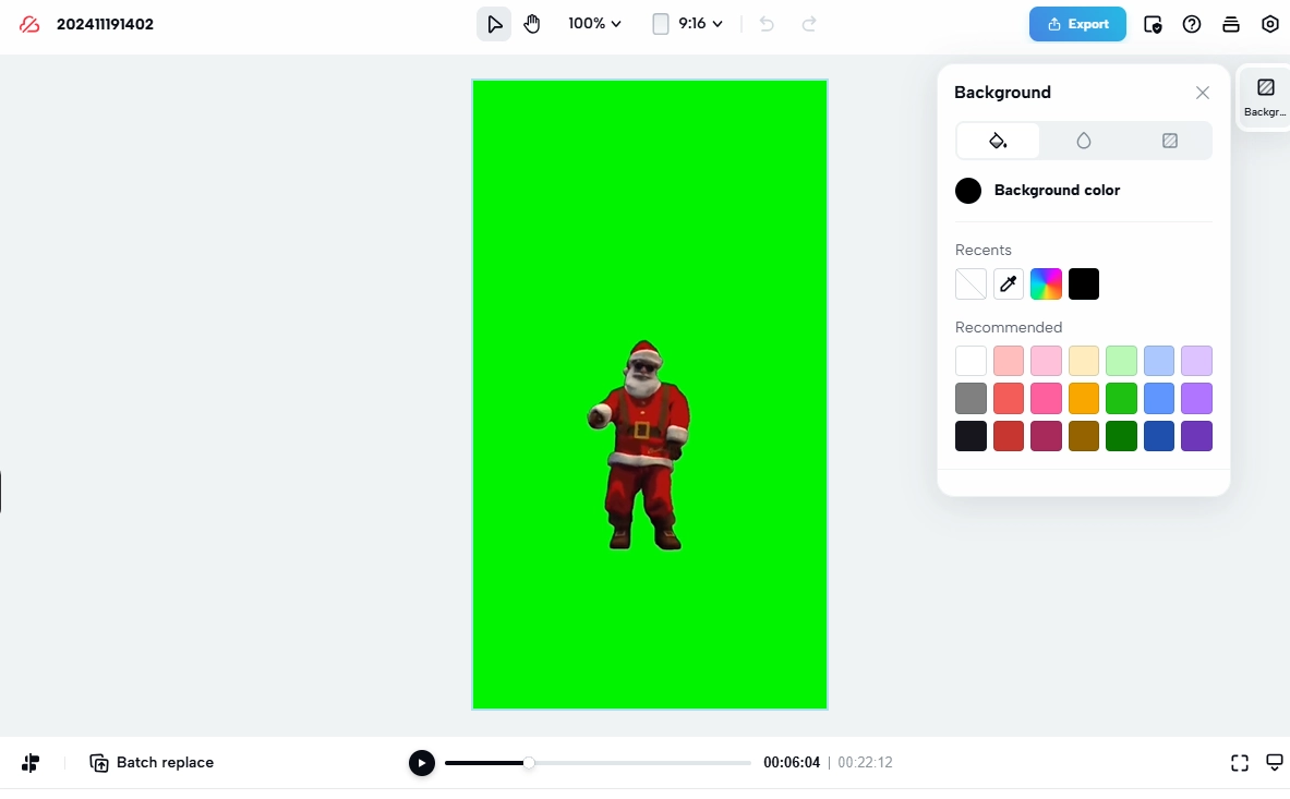 Create Santa Dancing Video via CapCut - Step 3