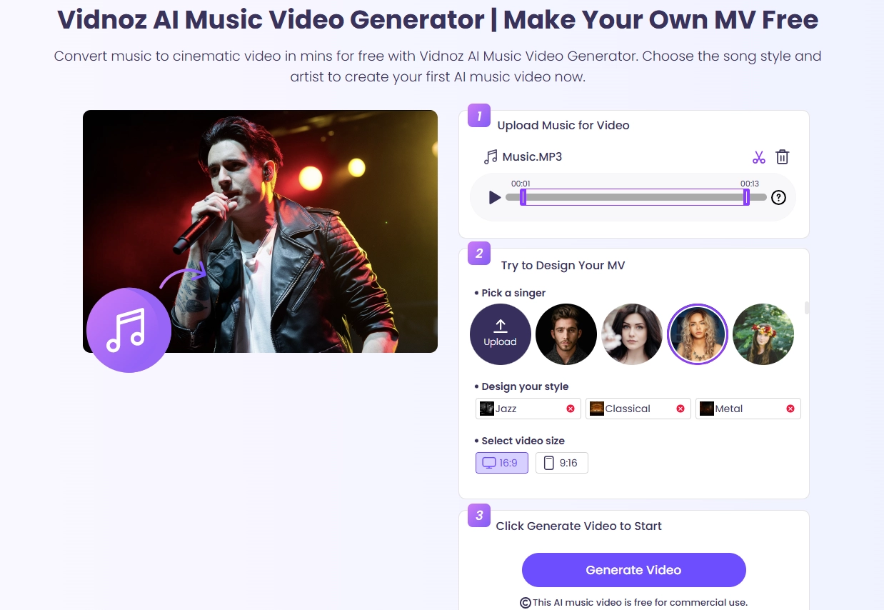 Create Your Own Stunning AI Music Video Free