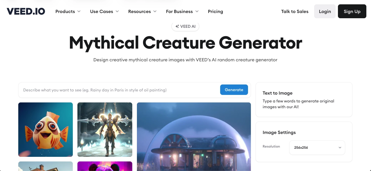 Creature Generator Veedio