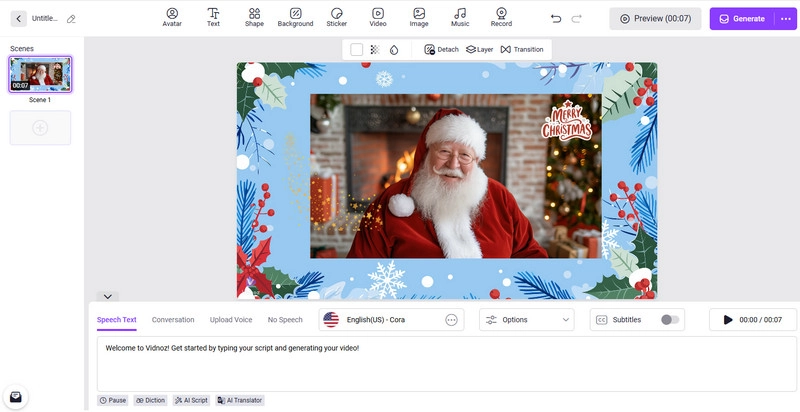 Custom Talking Santa Video