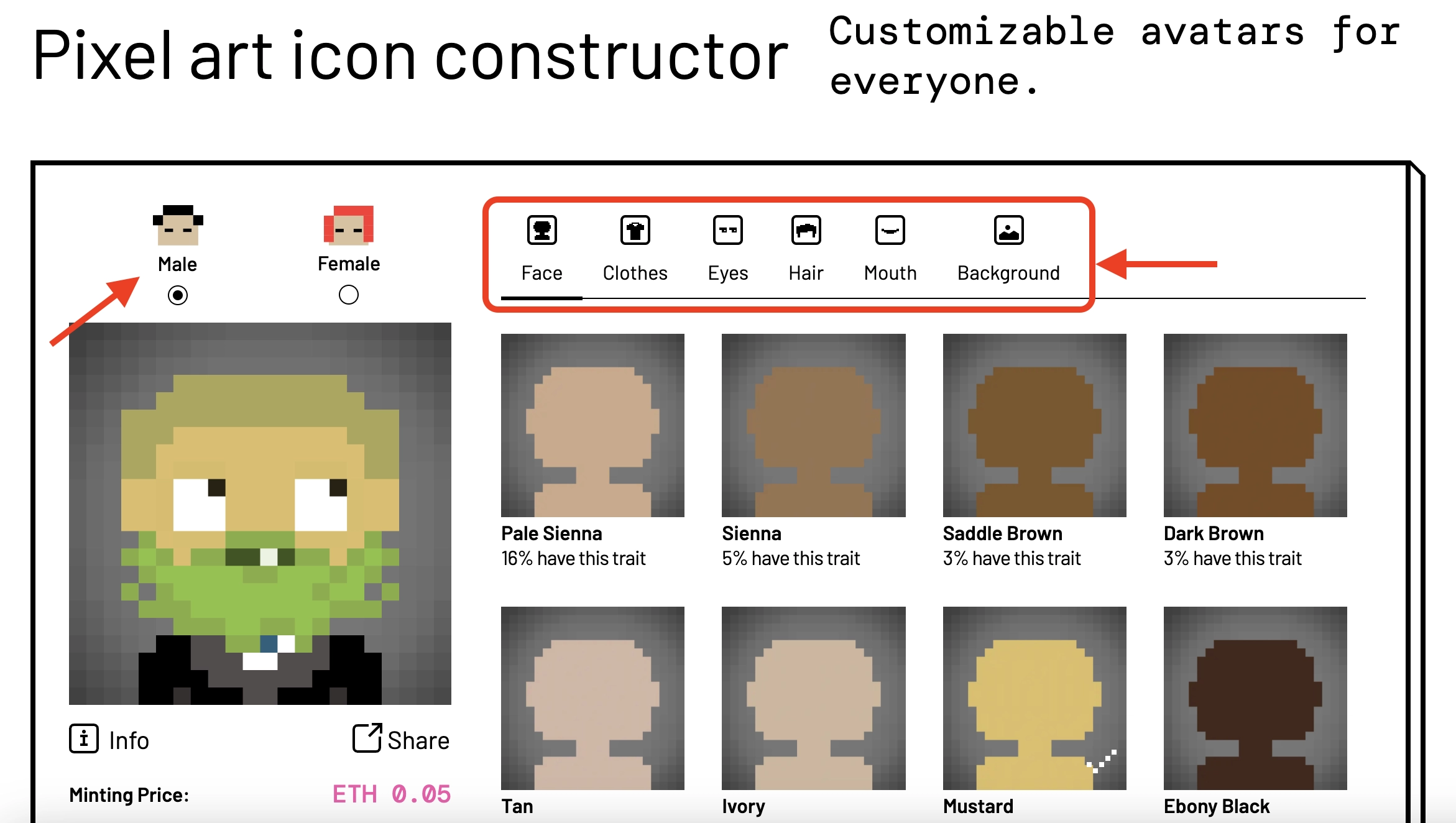 Customize NFT Avatar