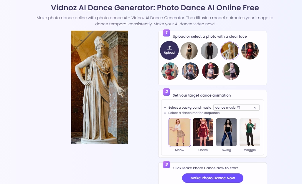 Dance AI Image Animator Free Generator