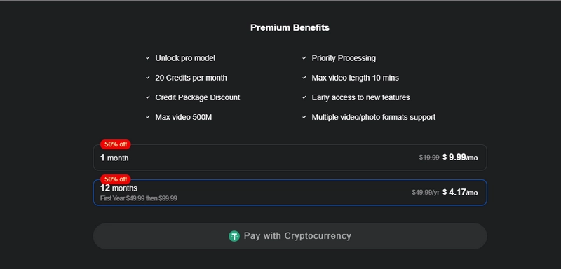 DeepSwap Pricing