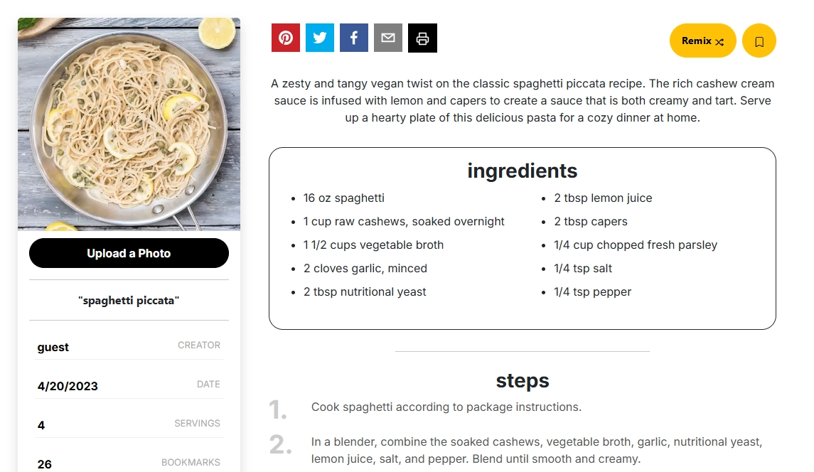 Disgen Created AI Food Images and Recipes