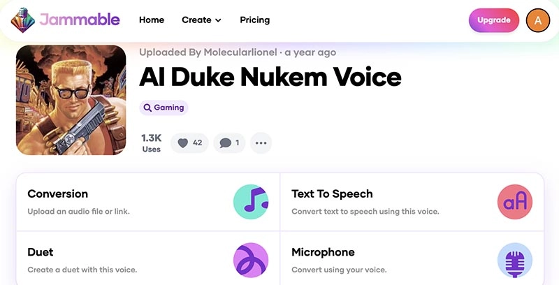 Duke Nukem Voice Generator Jammable