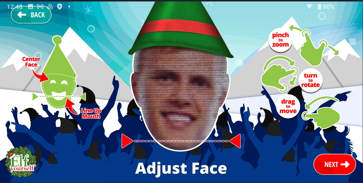 Elf Yourself Step 3