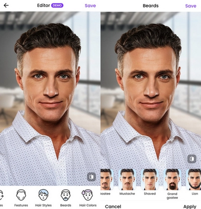 FaceApp Editor To Get No Beard Face