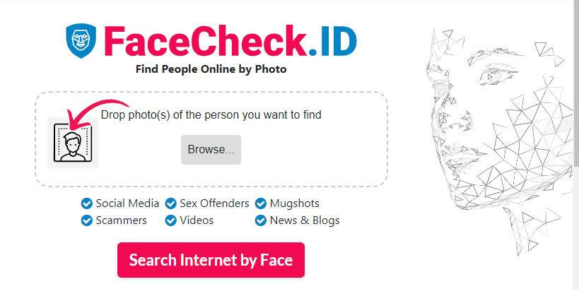 FaceCheck ID AI Face Search Engine