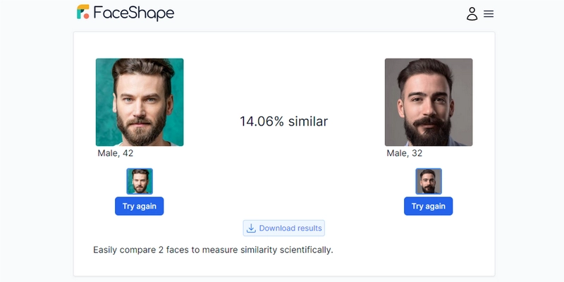 FaceShape Face Comparison