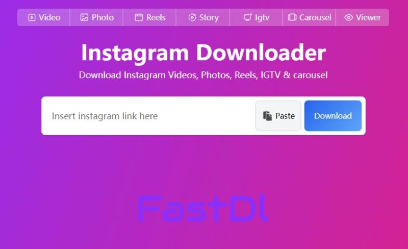 FastDL - Best Free Online Instagram to MP4 Converter