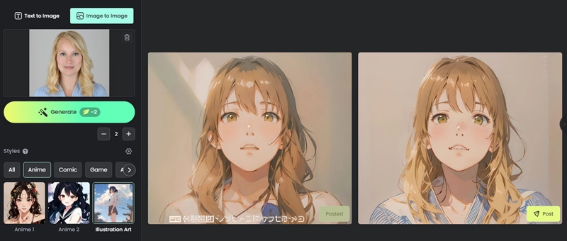 Fotor AI Manga Filter Without TikTok