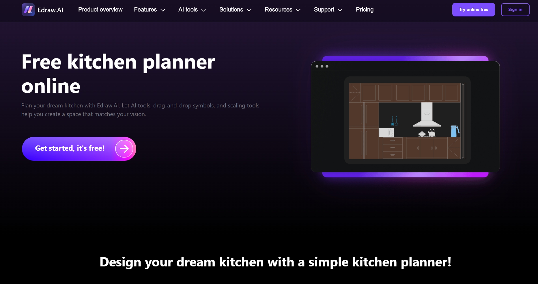 Free AI Kitchen Layout Generator Edraw