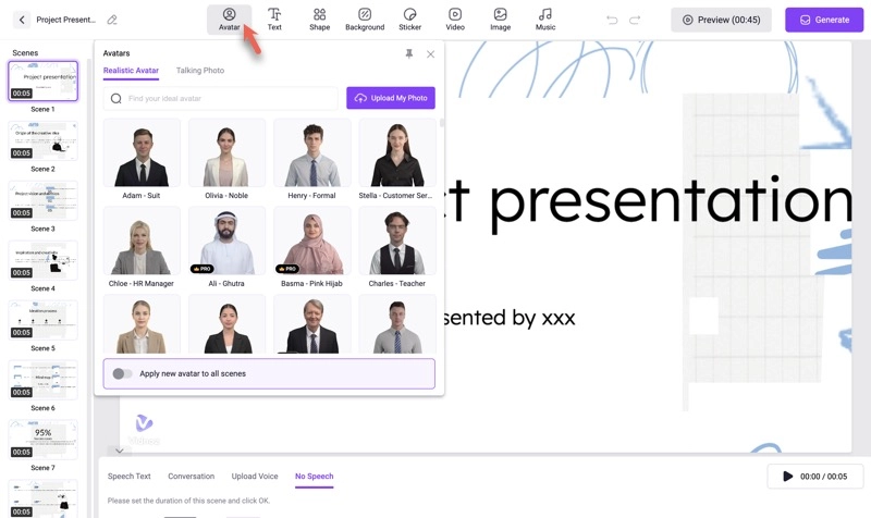 Free Talking Avatar for PowerPoint Presentations