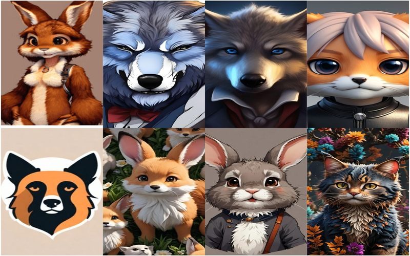 Furry Avatar Maker Examples