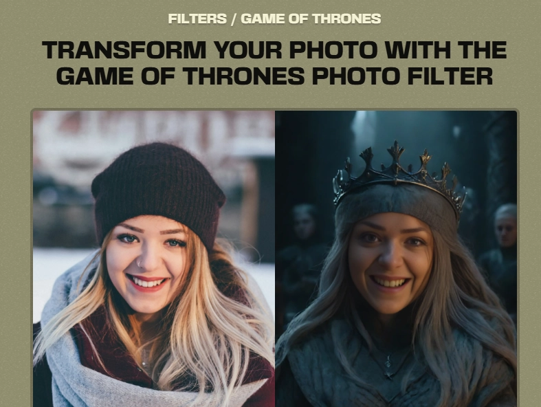 Game of Thrones Photo Filter