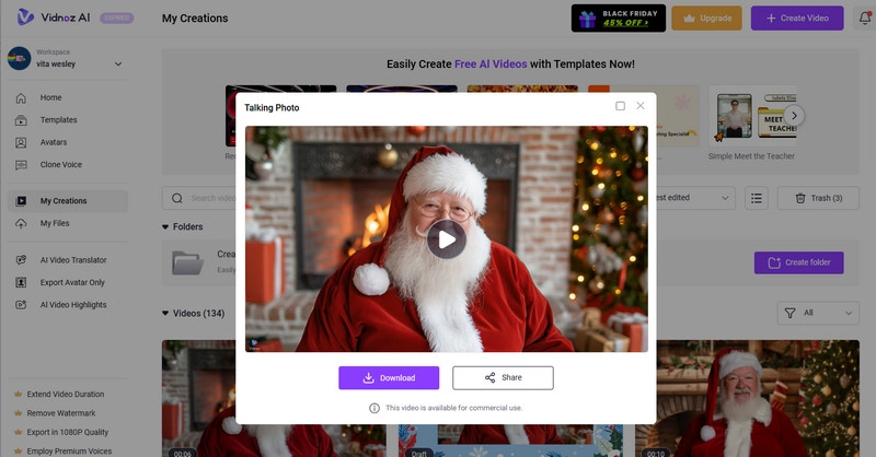 Generate Talking Santa Video