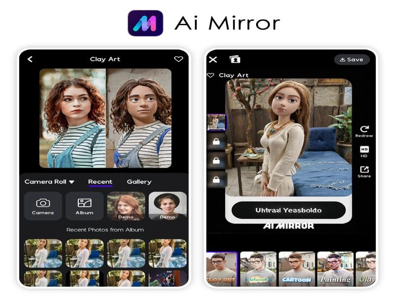 Generate Your Photo with Clay Filter AI Mirror