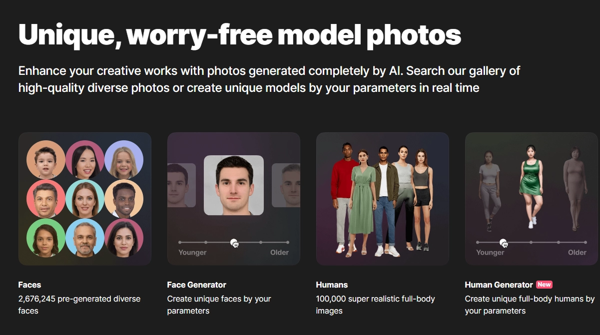 Generatedphotos - Create AI Face from Scratch
