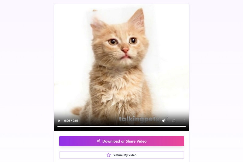 Get Your Video on Talking Pets AI