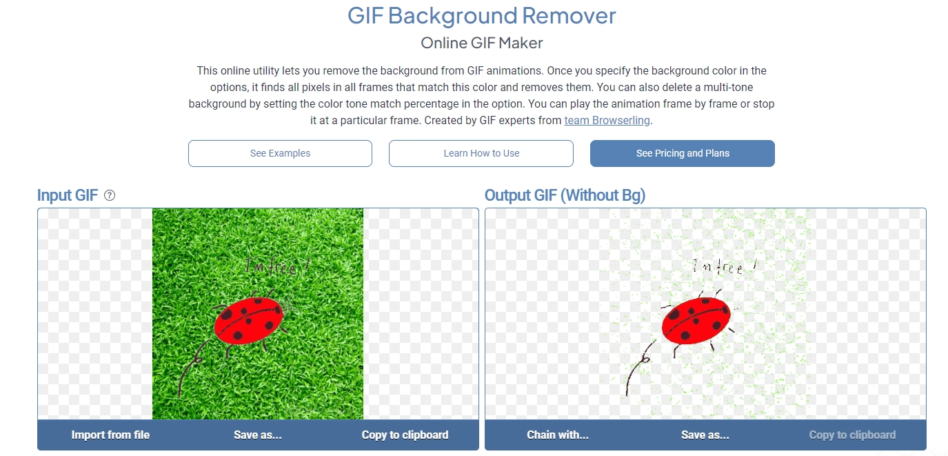 GIF Background Remover - OnlineGifTools