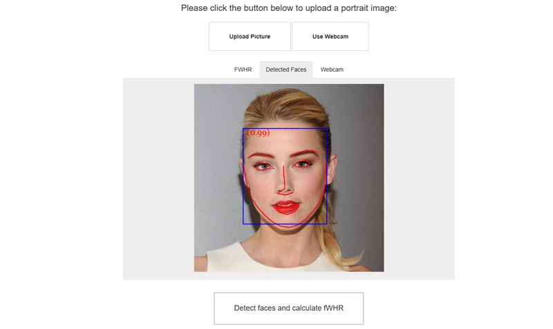 Golden Ratio Face Calculator Five Sense Organ