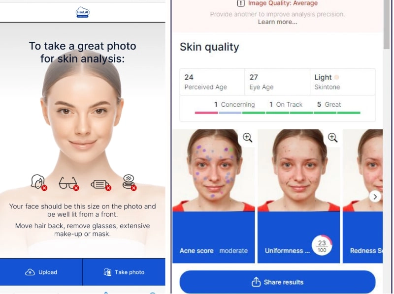 Haut AI Skin Diagnosis with AI Age Detection