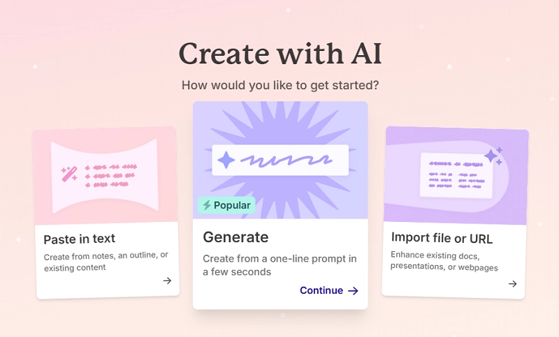 How to Generate Gamma AI Presentations - Step 2