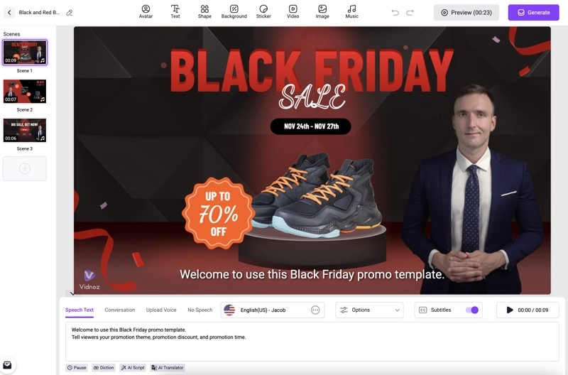 How to Make a Black Friday Sale Video