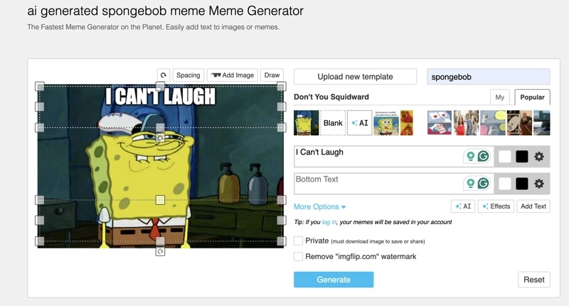 How to Make AI Generated SpongeBob Images