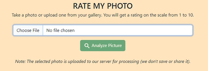 How to Rate My Photo with AI Online Free Tool