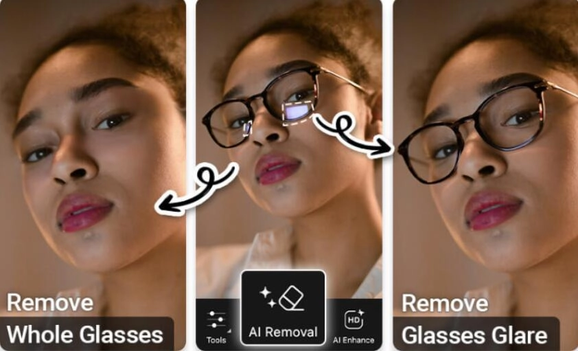 How to Remove Glasses from Photos with App - 4