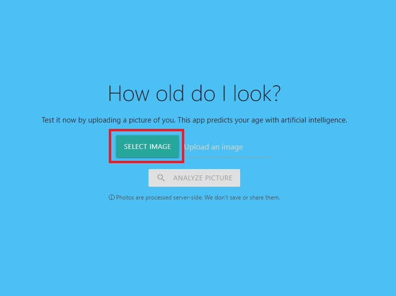 How to Use AI Age Guesser - Step 2