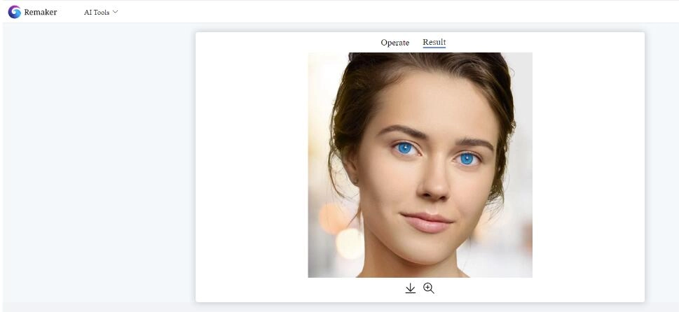 How to Use Remaker AI to Make Eyes Blue - Step 3