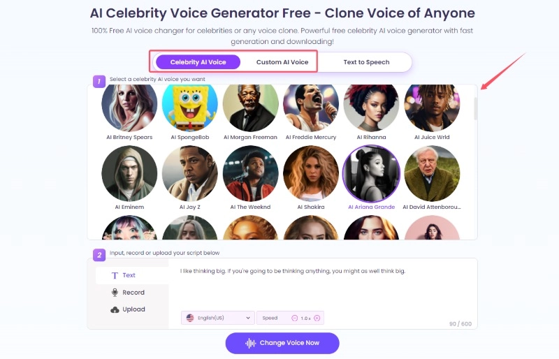 How to Use Text to Singing Voice Generator - Choose AI Model