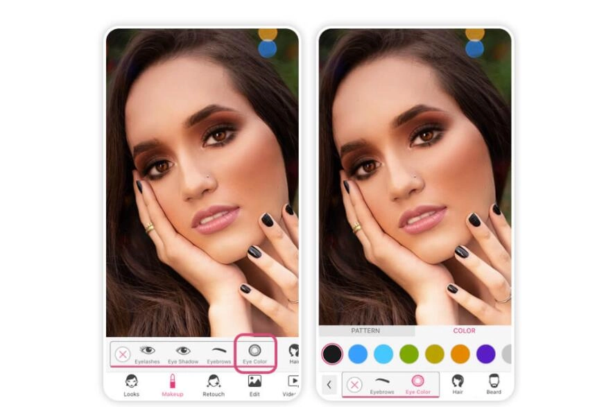 How to Use YouCam Makeup to Make Eyes Blue - 2