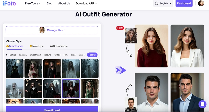 iFoto AI Halloween Costume Generator