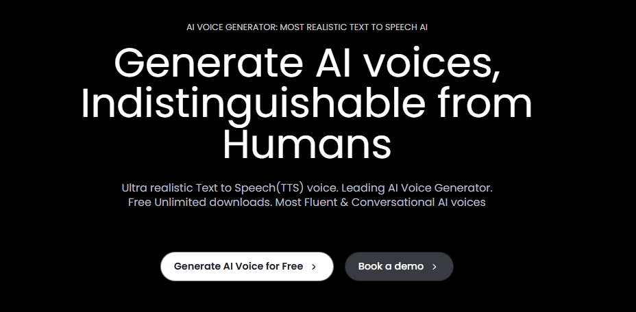 Indistinguished AI Human Voice Generator