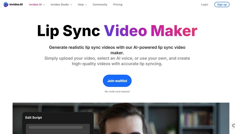 Invideo AI Lip Sync App